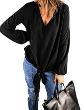 Load image into Gallery viewer, Wanxear Women's V-Neck Loose Fit Winter Full Shirt