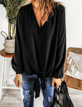 Load image into Gallery viewer, Wanxear Women's V-Neck Loose Fit Winter Full Shirt