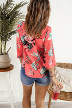 Load image into Gallery viewer, Wanxear Women's V-Neck Flare Seven-Minute Sleeve Short T-Shirt