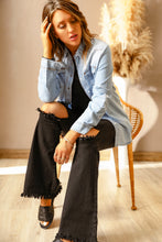 Load image into Gallery viewer, Wanxear Women's Button Down Denim Jean Full Shirt