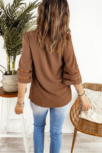 Load image into Gallery viewer, Wanxear Women's Casual V-Neck Short T-Shirt Cutout Detailing Loose Fit Tops