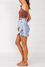 Load image into Gallery viewer, Wanxear Women's Mid Waist Short Denim Skirt