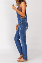 Load image into Gallery viewer, Wanxear Women's High Waist Ripped Denim Overall