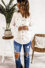 Load image into Gallery viewer, Wanxear Women&#39;s Point Collar Button-Up Shirts

